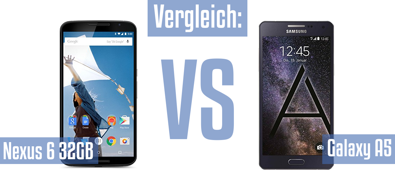 Google Nexus 6 32GB und Google Nexus 6 32GB im Vergleichstest