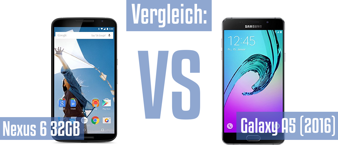 Google Nexus 6 32GB und Google Nexus 6 32GB im Vergleichstest