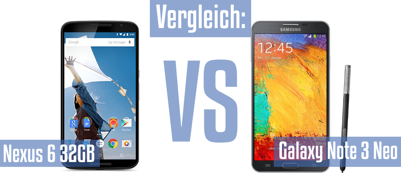 Google Nexus 6 32GB und Google Nexus 6 32GB im Vergleichstest