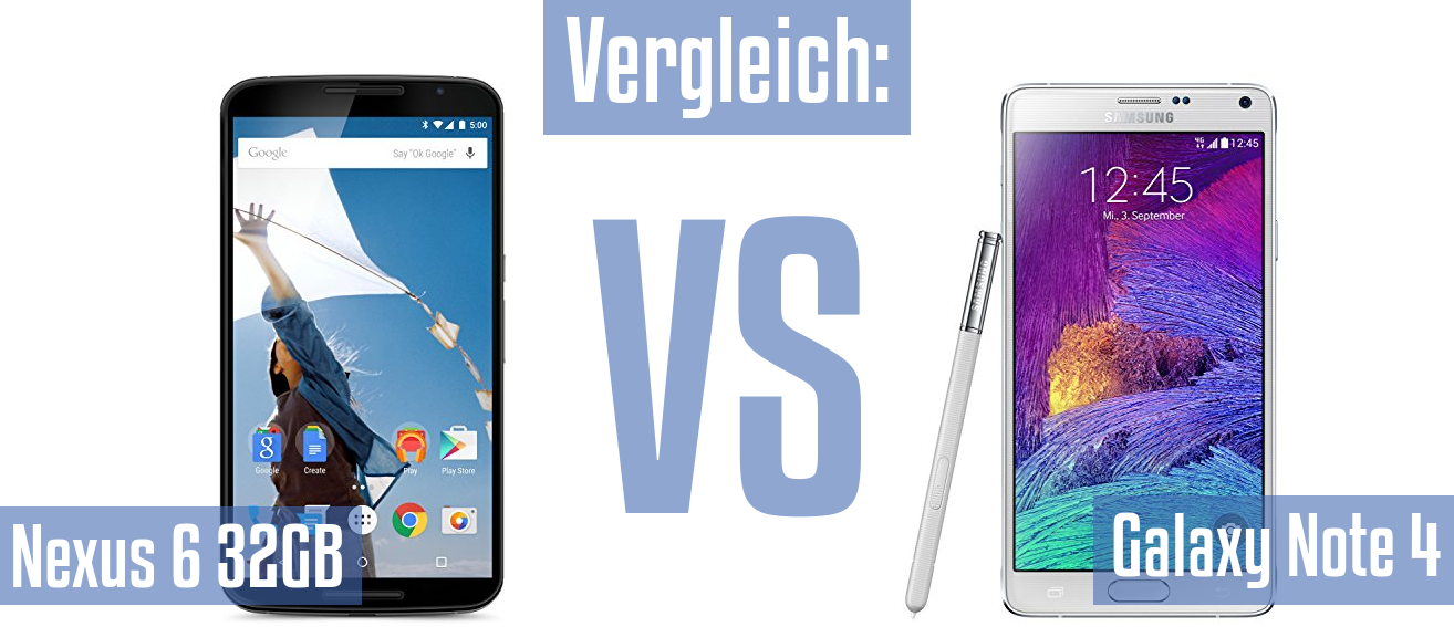 Google Nexus 6 32GB und Google Nexus 6 32GB im Vergleichstest