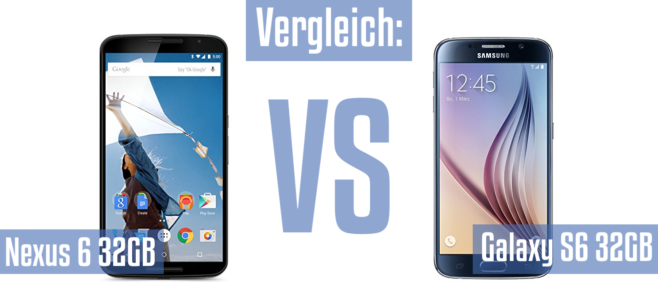 Google Nexus 6 32GB und Google Nexus 6 32GB im Vergleichstest