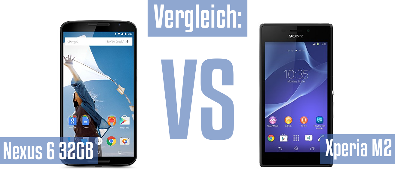 Google Nexus 6 32GB und Google Nexus 6 32GB im Vergleichstest