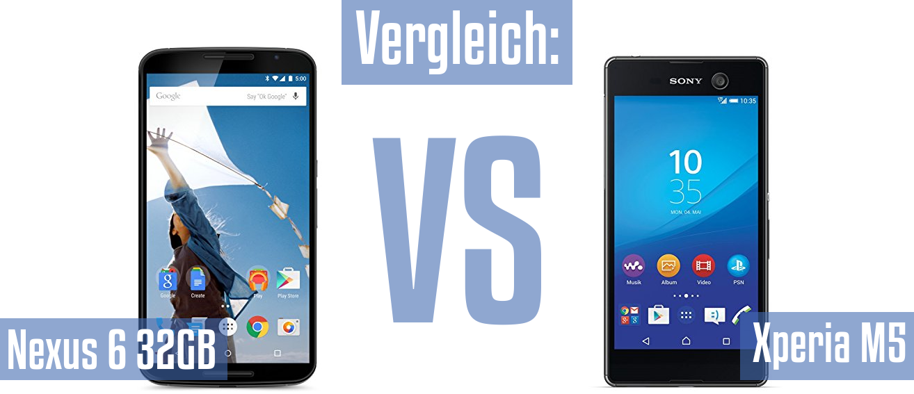 Google Nexus 6 32GB und Google Nexus 6 32GB im Vergleichstest