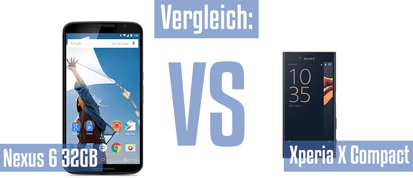 Google Nexus 6 32GB und Google Nexus 6 32GB im Vergleichstest