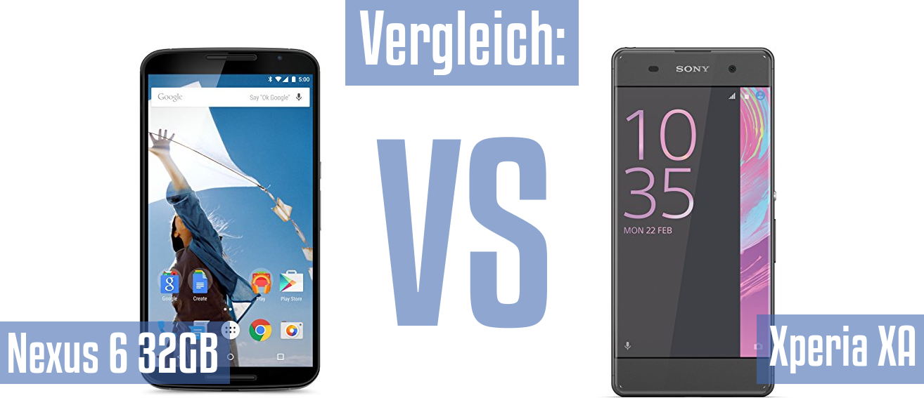 Google Nexus 6 32GB und Google Nexus 6 32GB im Vergleichstest