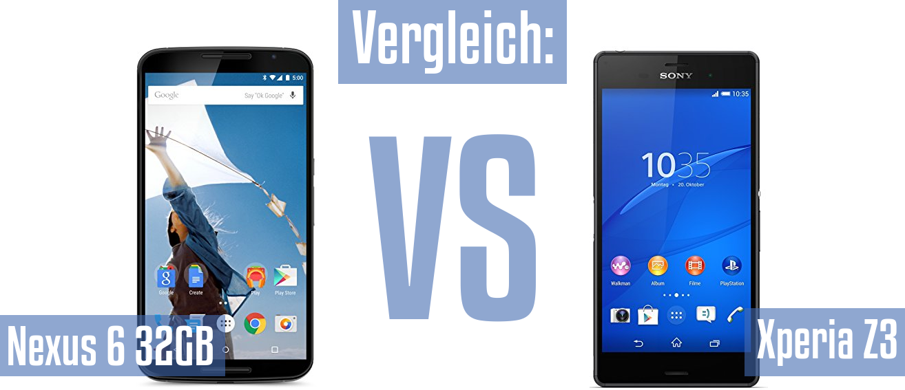 Google Nexus 6 32GB und Google Nexus 6 32GB im Vergleichstest