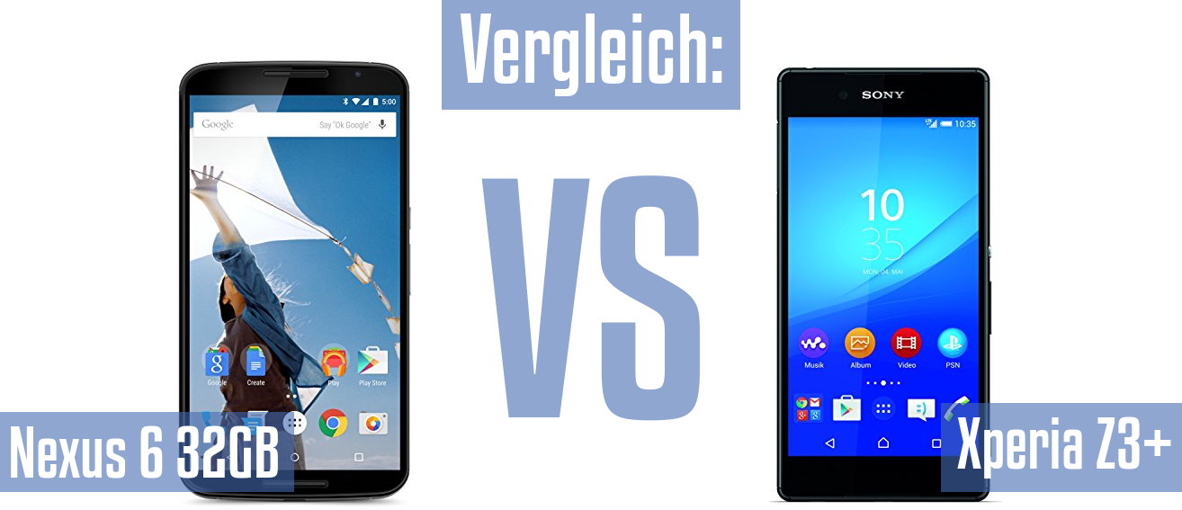 Google Nexus 6 32GB und Google Nexus 6 32GB im Vergleichstest