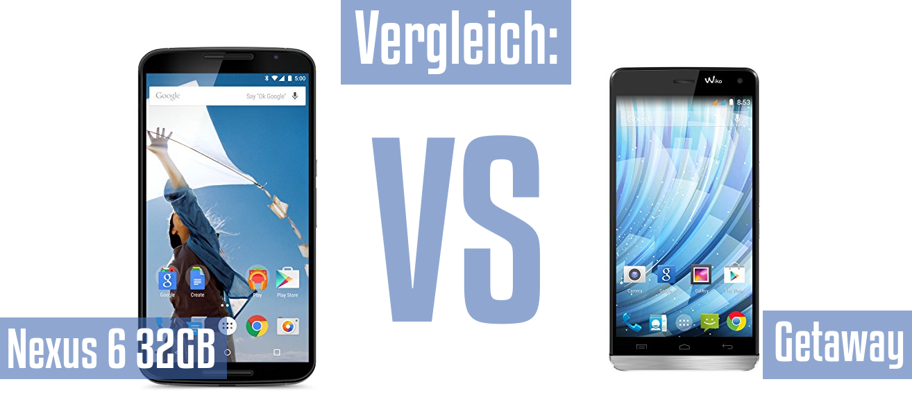 Google Nexus 6 32GB und Google Nexus 6 32GB im Vergleichstest