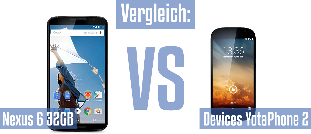 Google Nexus 6 32GB und Google Nexus 6 32GB im Vergleichstest