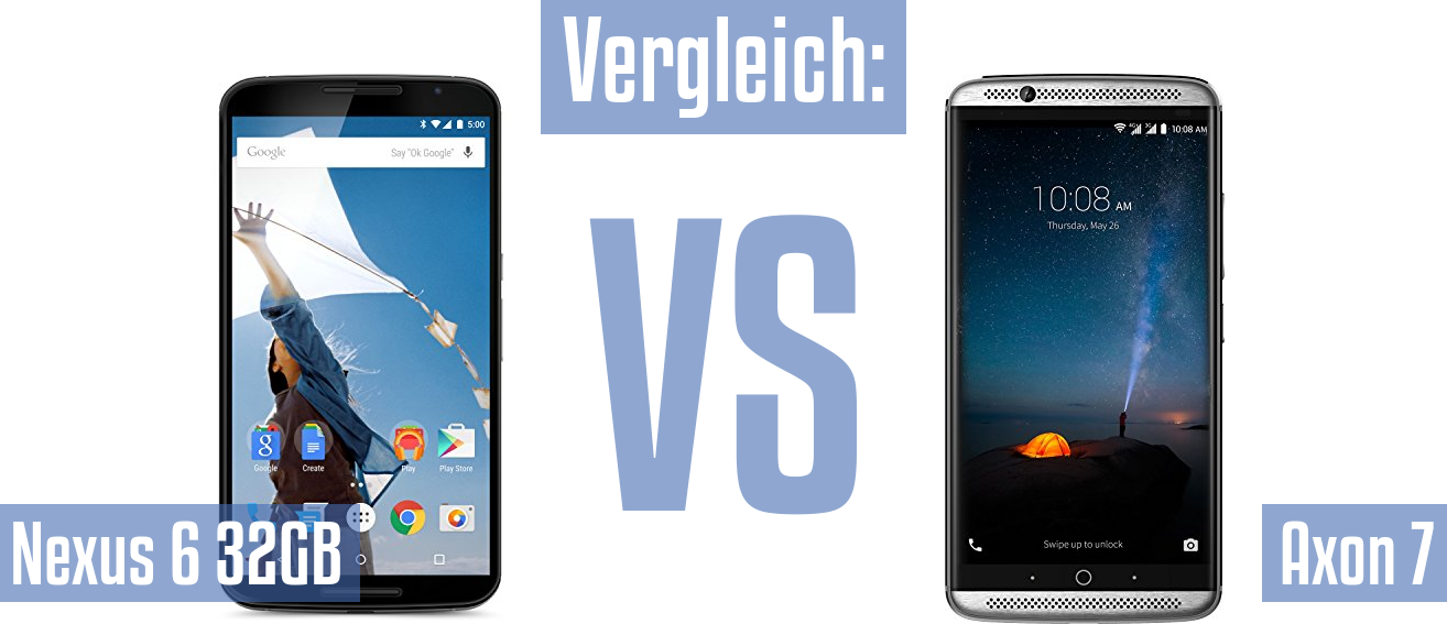 Google Nexus 6 32GB und Google Nexus 6 32GB im Vergleichstest