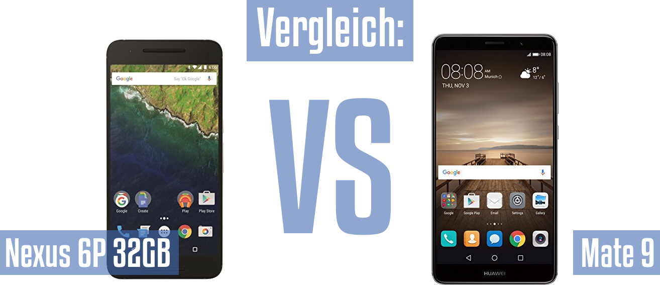 Google Nexus 6P 32GB und Google Nexus 6P 32GB im Vergleichstest