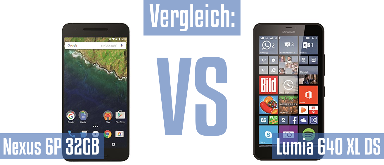 Google Nexus 6P 32GB und Google Nexus 6P 32GB im Vergleichstest