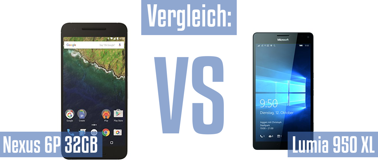 Google Nexus 6P 32GB und Google Nexus 6P 32GB im Vergleichstest