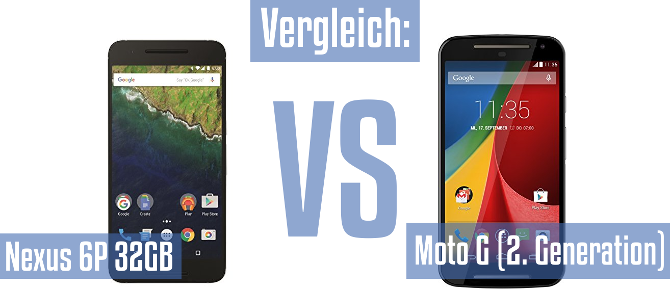 Google Nexus 6P 32GB und Google Nexus 6P 32GB im Vergleichstest