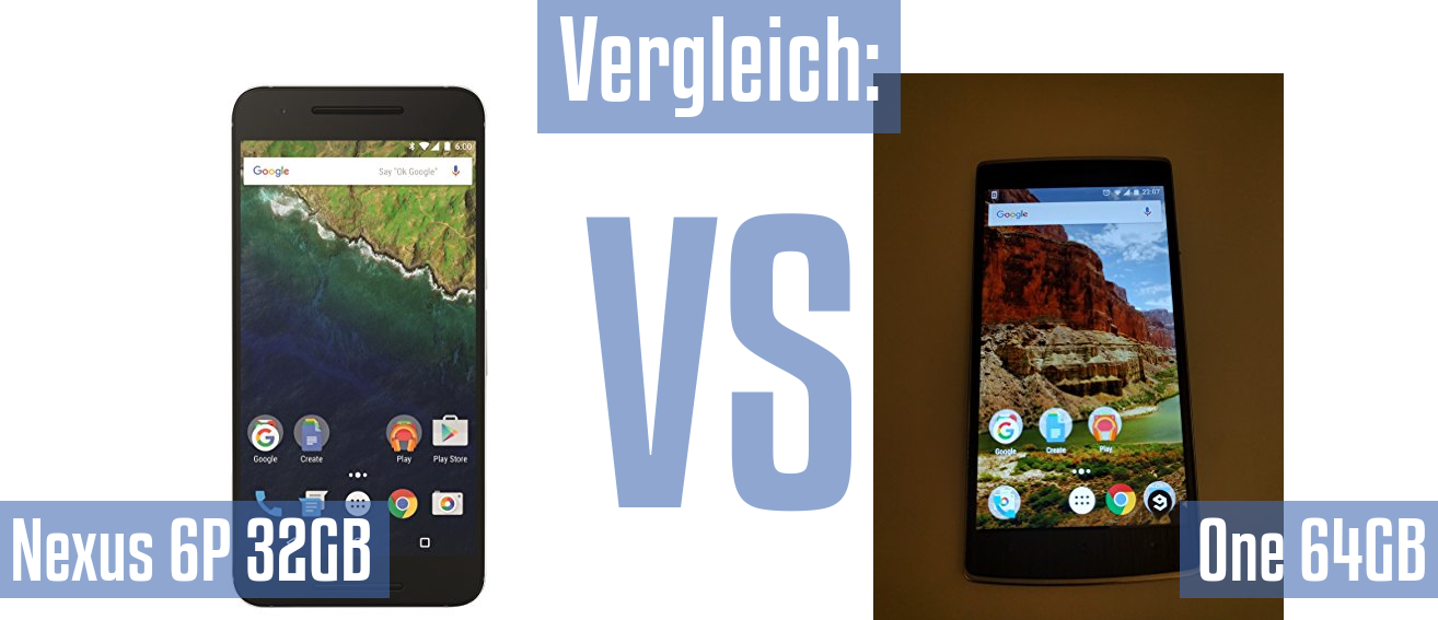 Google Nexus 6P 32GB und Google Nexus 6P 32GB im Vergleichstest