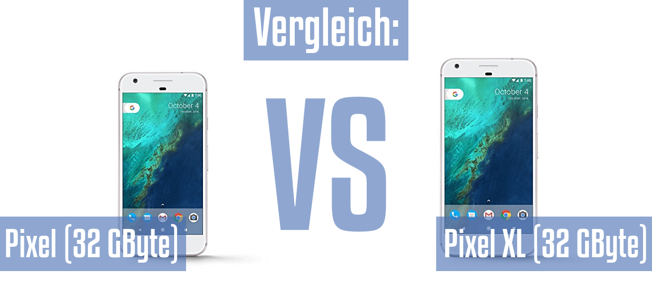 Google Pixel (32 GByte) und Google Pixel (32 GByte) im Vergleichstest