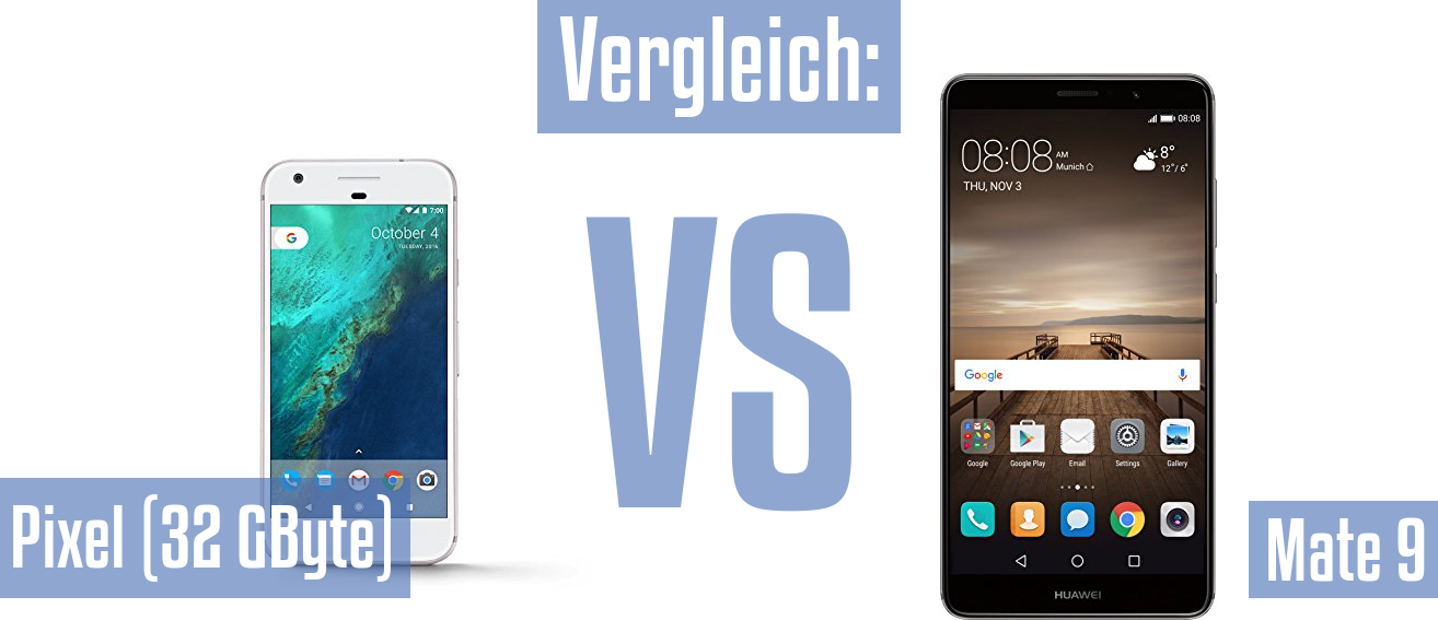 Google Pixel (32 GByte) und Google Pixel (32 GByte) im Vergleichstest