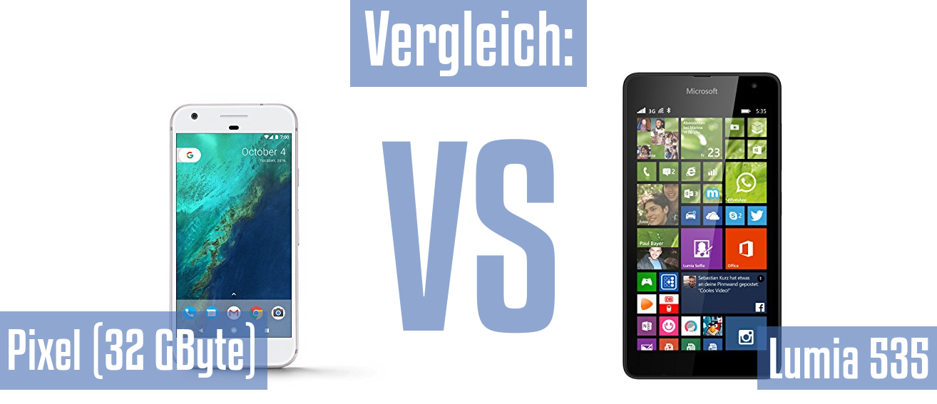 Google Pixel (32 GByte) und Google Pixel (32 GByte) im Vergleichstest