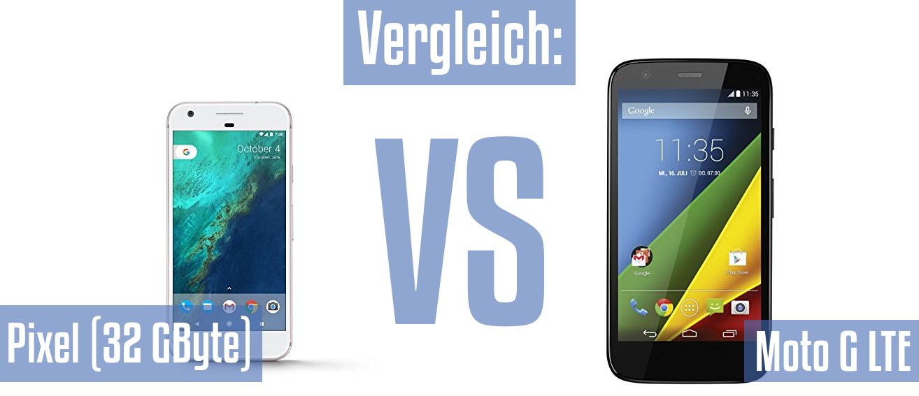 Google Pixel (32 GByte) und Google Pixel (32 GByte) im Vergleichstest