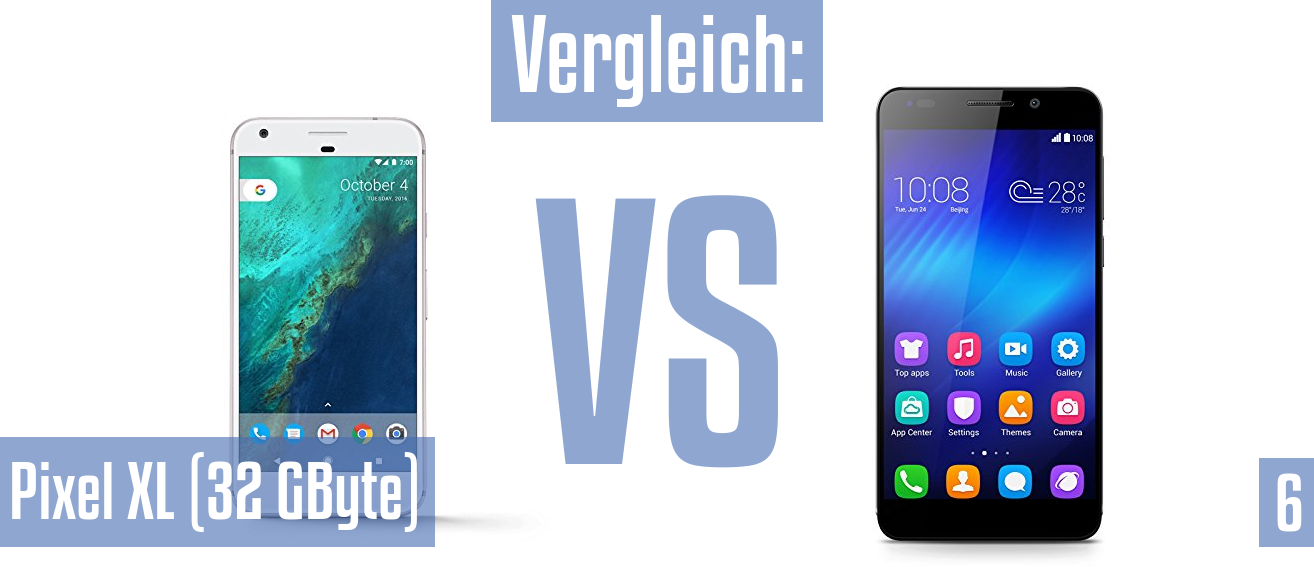 Google Pixel XL (32 GByte) und Google Pixel XL (32 GByte) im Vergleichstest