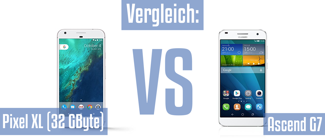 Google Pixel XL (32 GByte) und Google Pixel XL (32 GByte) im Vergleichstest