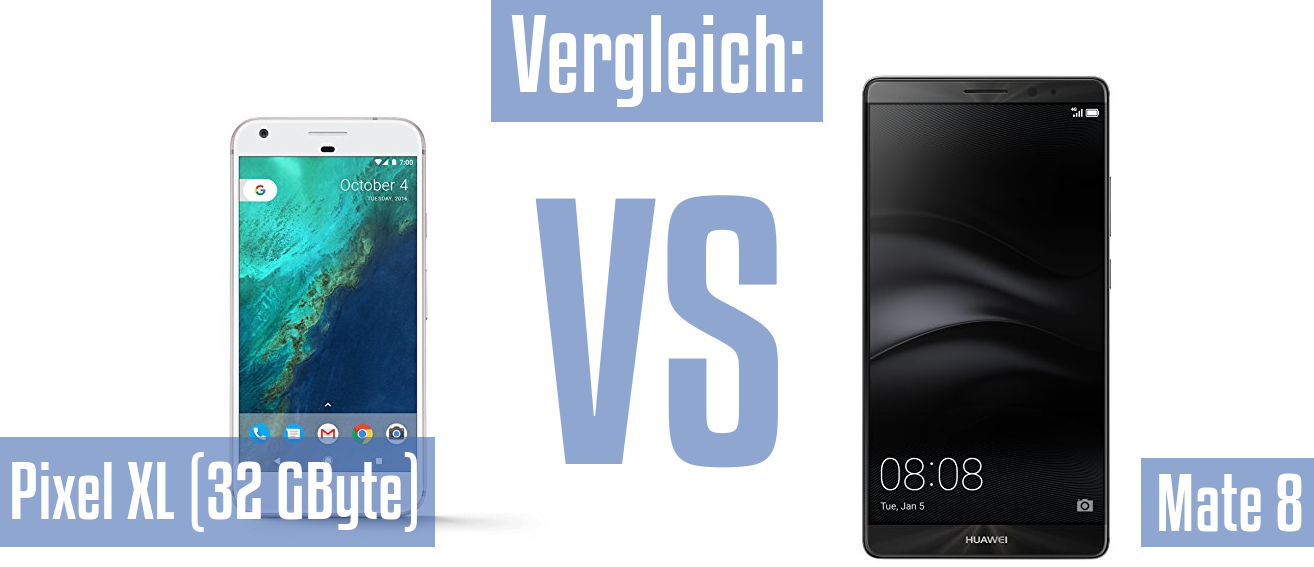 Google Pixel XL (32 GByte) und Google Pixel XL (32 GByte) im Vergleichstest