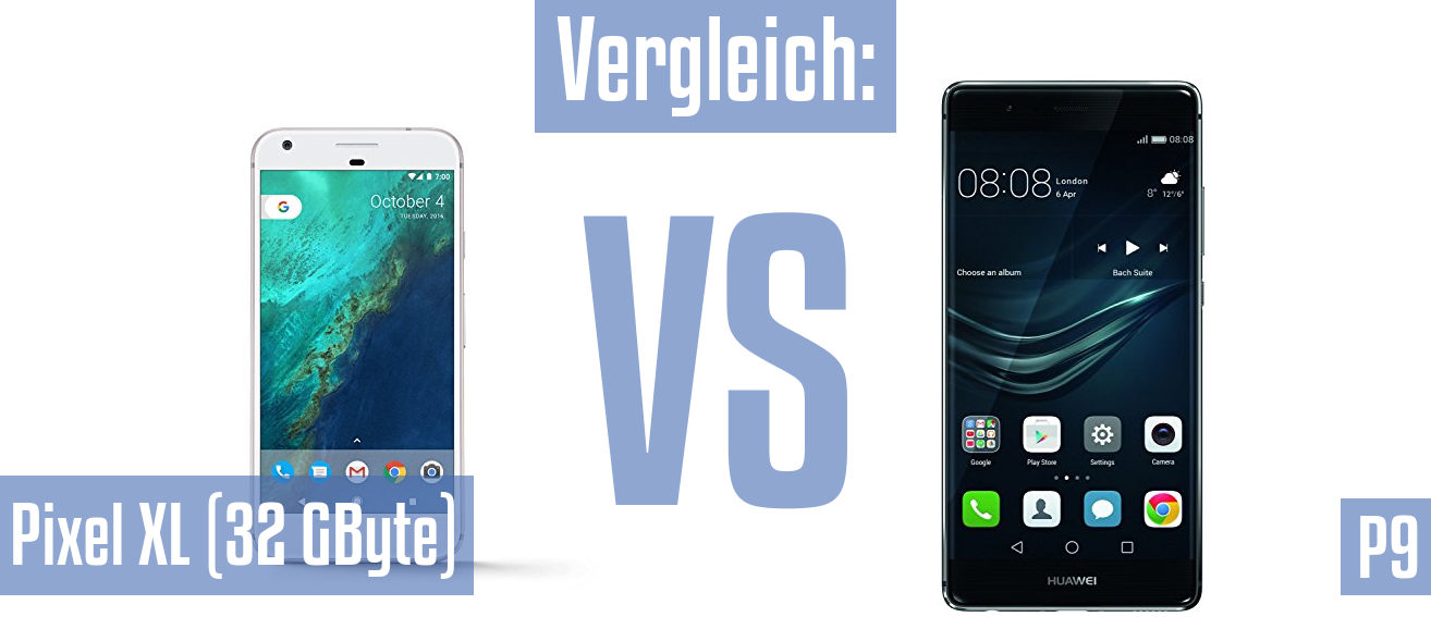 Google Pixel XL (32 GByte) und Google Pixel XL (32 GByte) im Vergleichstest