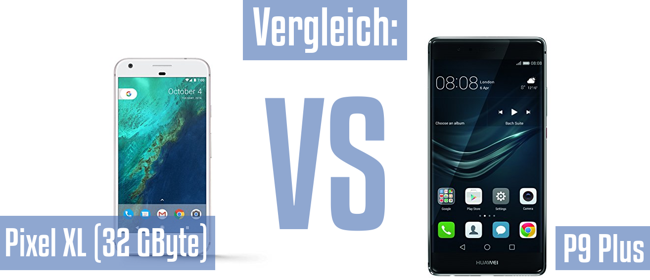 Google Pixel XL (32 GByte) und Google Pixel XL (32 GByte) im Vergleichstest