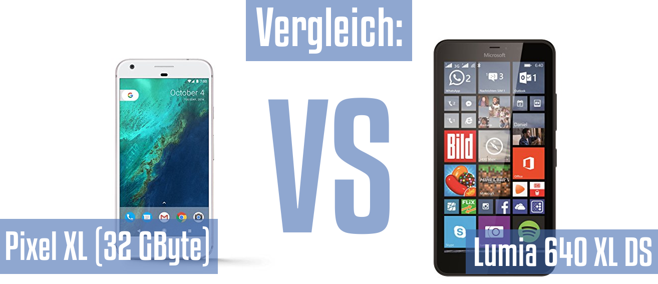 Google Pixel XL (32 GByte) und Google Pixel XL (32 GByte) im Vergleichstest