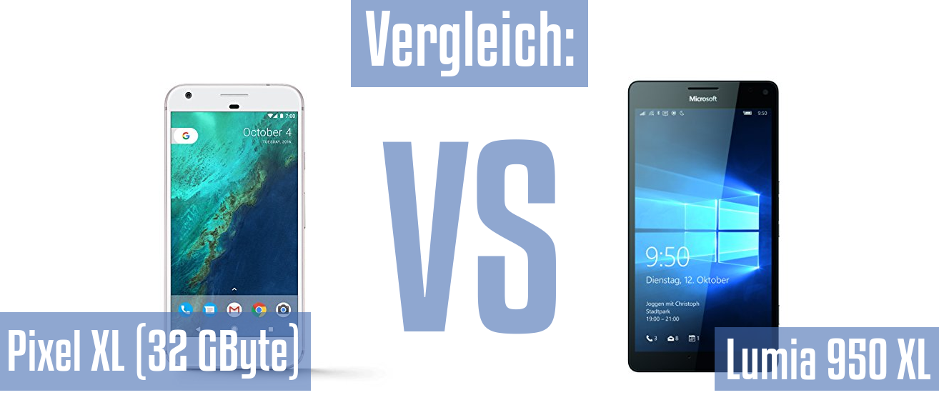 Google Pixel XL (32 GByte) und Google Pixel XL (32 GByte) im Vergleichstest
