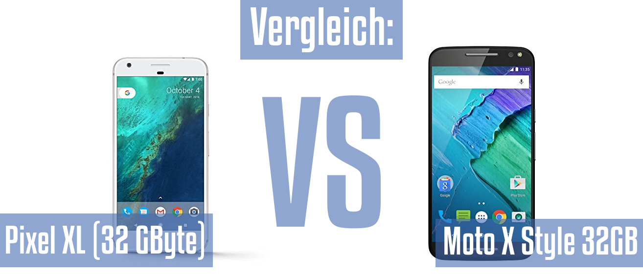 Google Pixel XL (32 GByte) und Google Pixel XL (32 GByte) im Vergleichstest