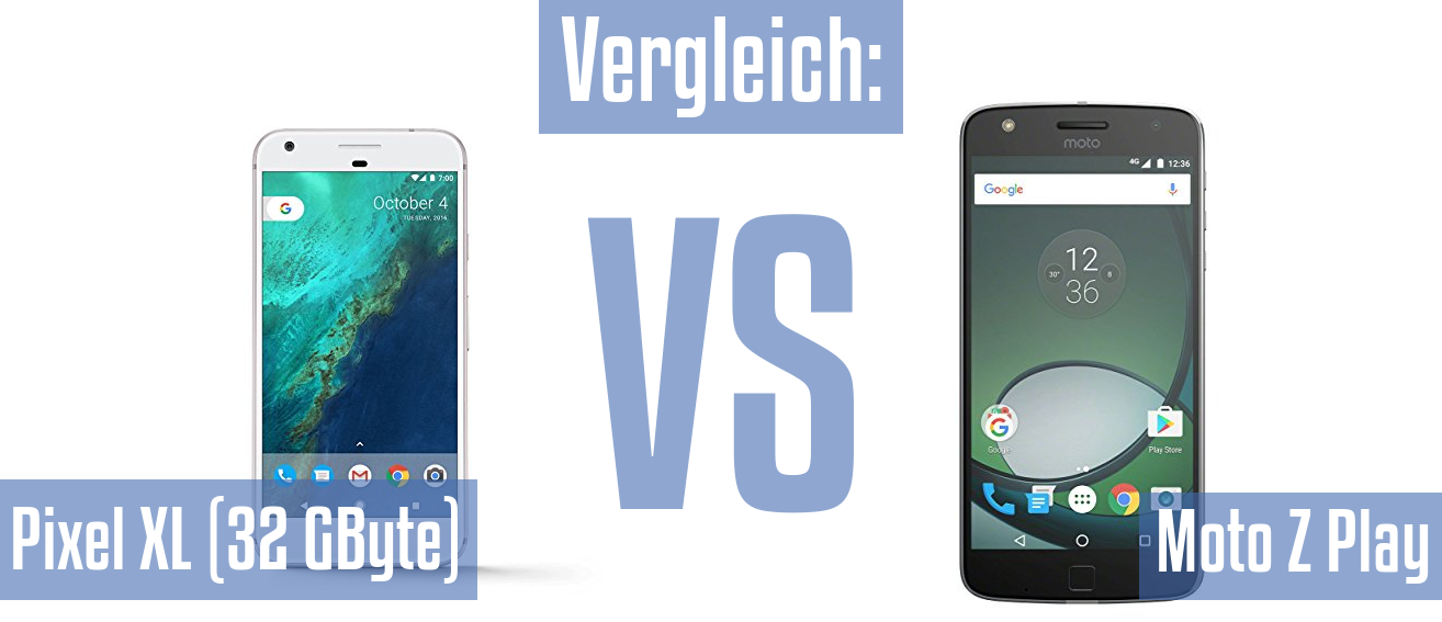 Google Pixel XL (32 GByte) und Google Pixel XL (32 GByte) im Vergleichstest
