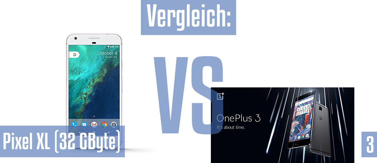 Google Pixel XL (32 GByte) und Google Pixel XL (32 GByte) im Vergleichstest
