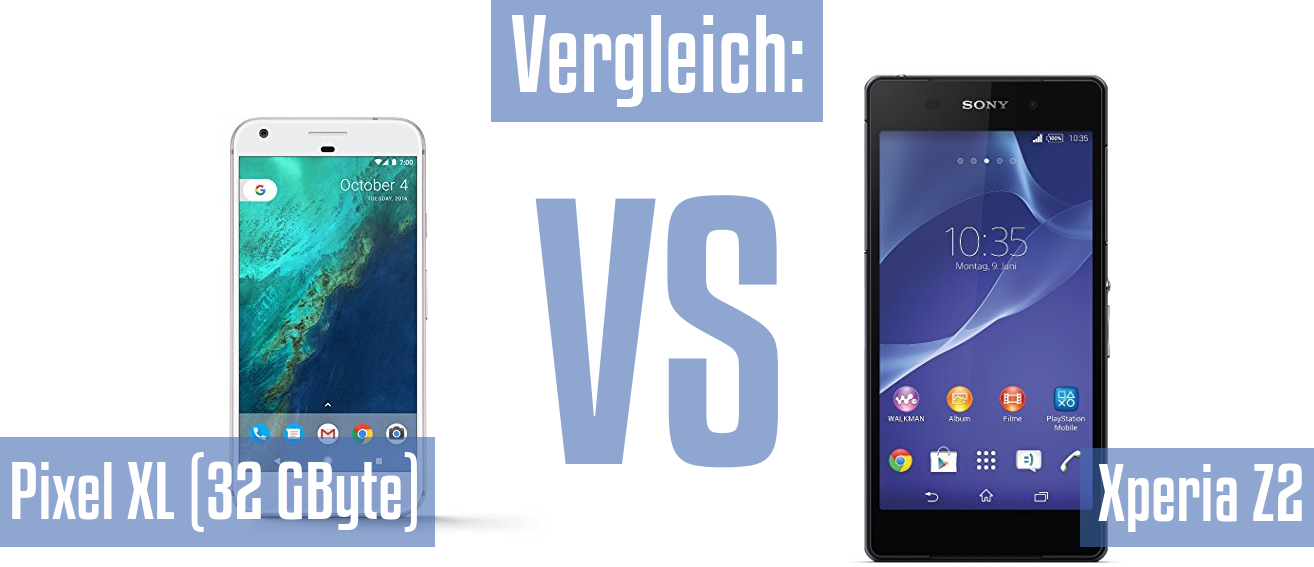 Google Pixel XL (32 GByte) und Google Pixel XL (32 GByte) im Vergleichstest