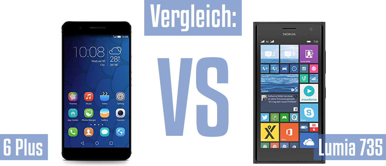 Honor 6 Plus und Honor 6 Plus im Vergleichstest