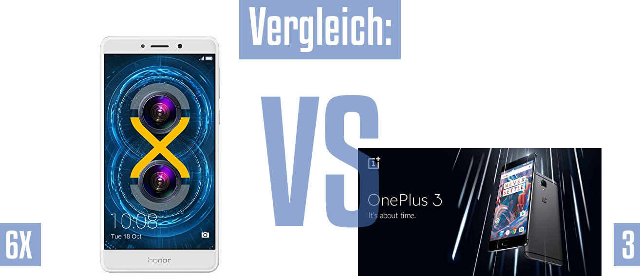 Honor 6X und Honor 6X im Vergleichstest