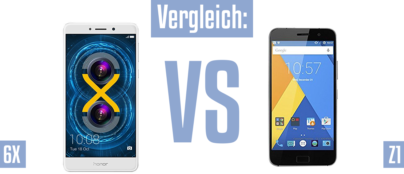 Honor 6X und Honor 6X im Vergleichstest