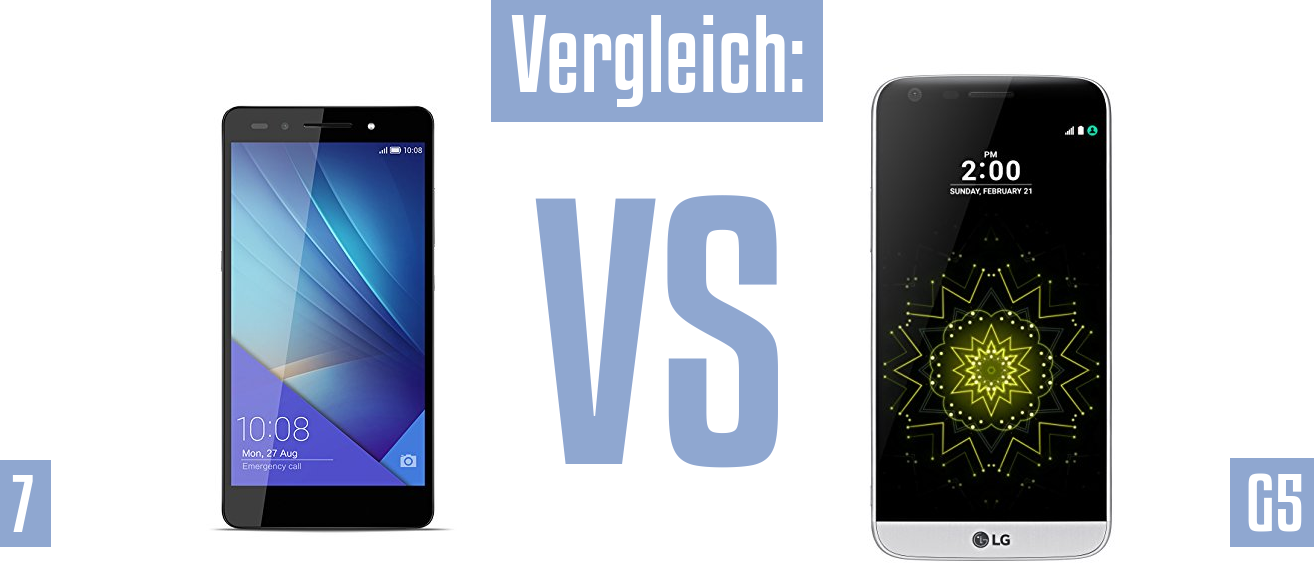 Honor 7 und Honor 7 im Vergleichstest