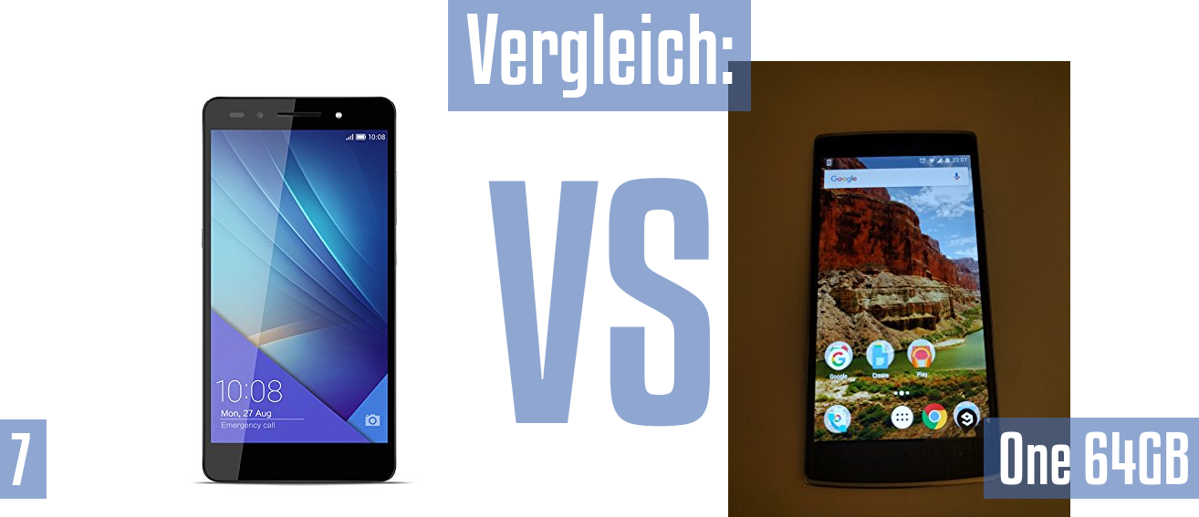 Honor 7 und Honor 7 im Vergleichstest