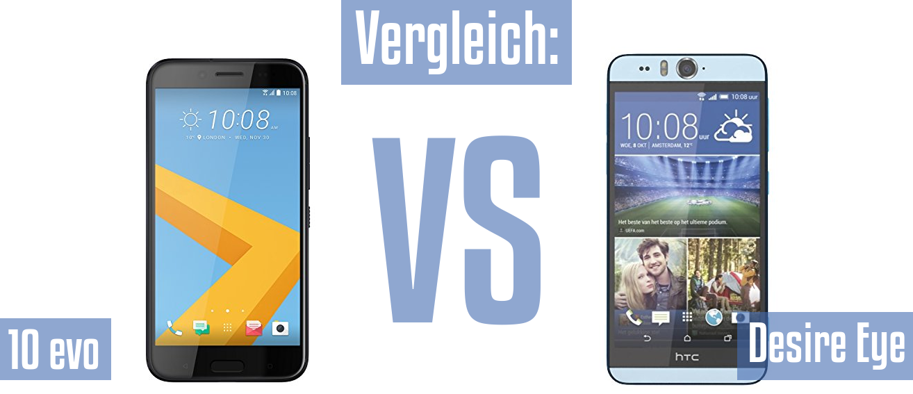 HTC 10 evo und HTC 10 evo im Vergleichstest