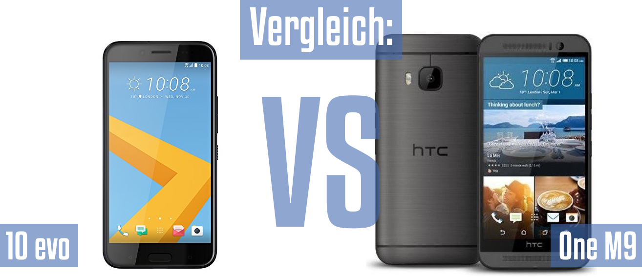 HTC 10 evo und HTC 10 evo im Vergleichstest