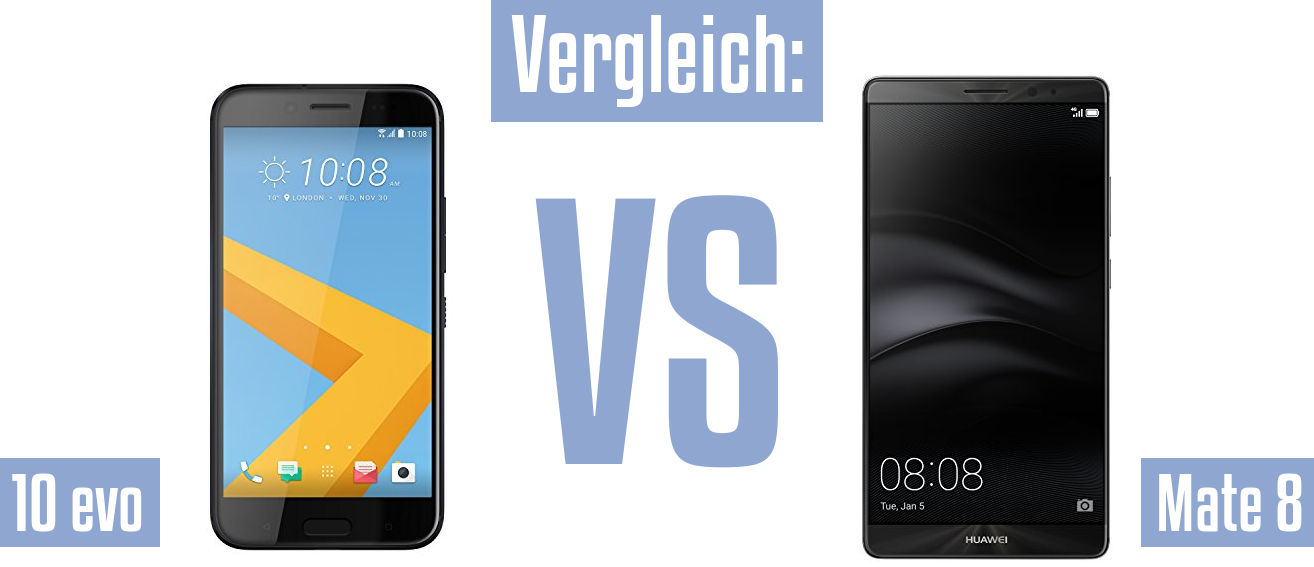 HTC 10 evo und HTC 10 evo im Vergleichstest