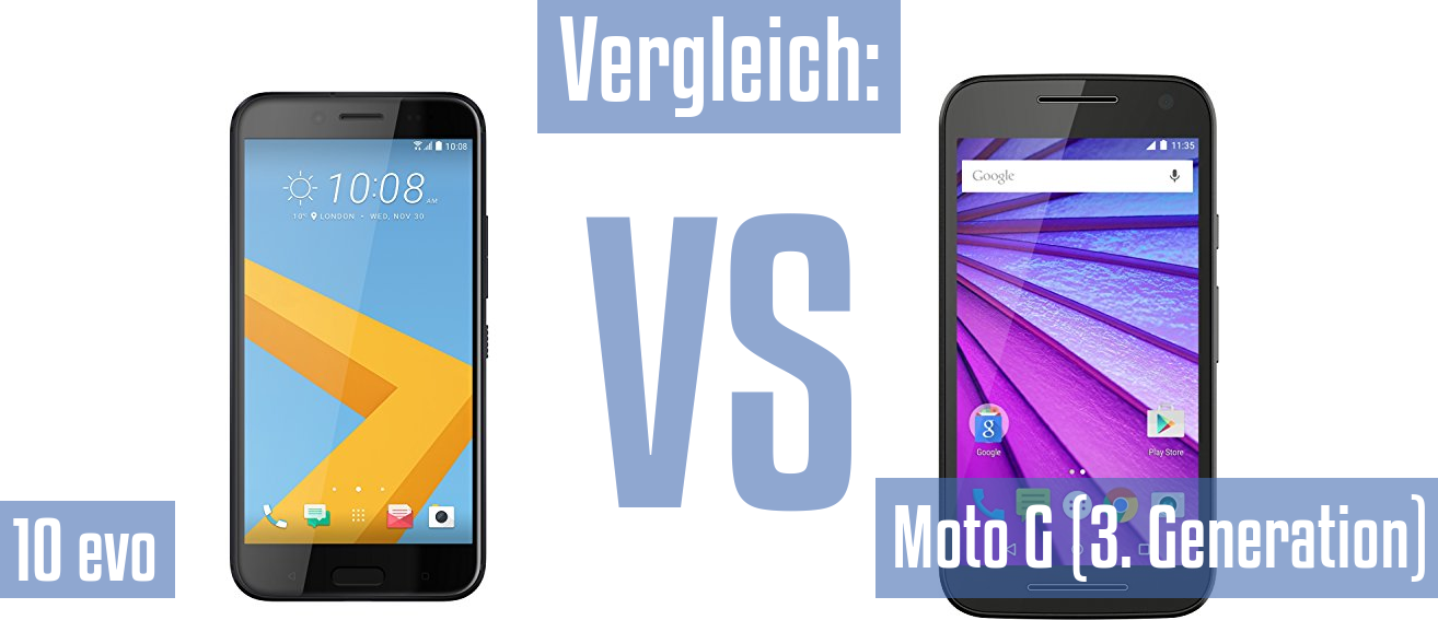 HTC 10 evo und HTC 10 evo im Vergleichstest