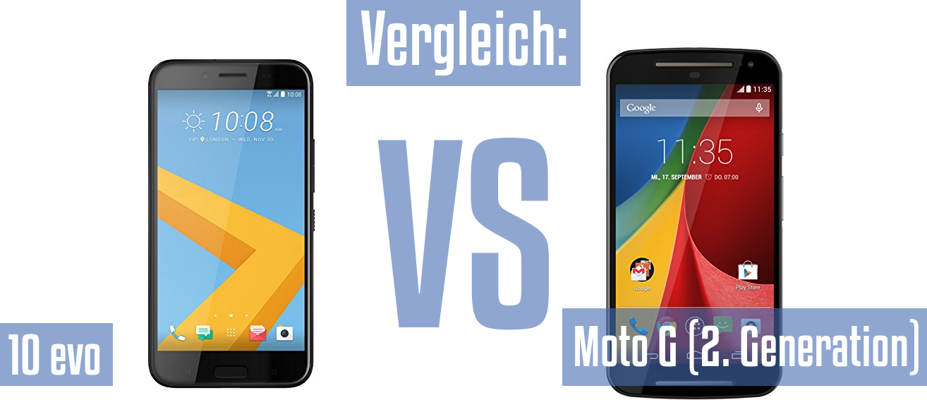HTC 10 evo und HTC 10 evo im Vergleichstest