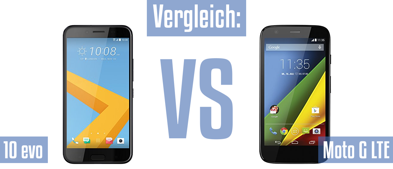 HTC 10 evo und HTC 10 evo im Vergleichstest