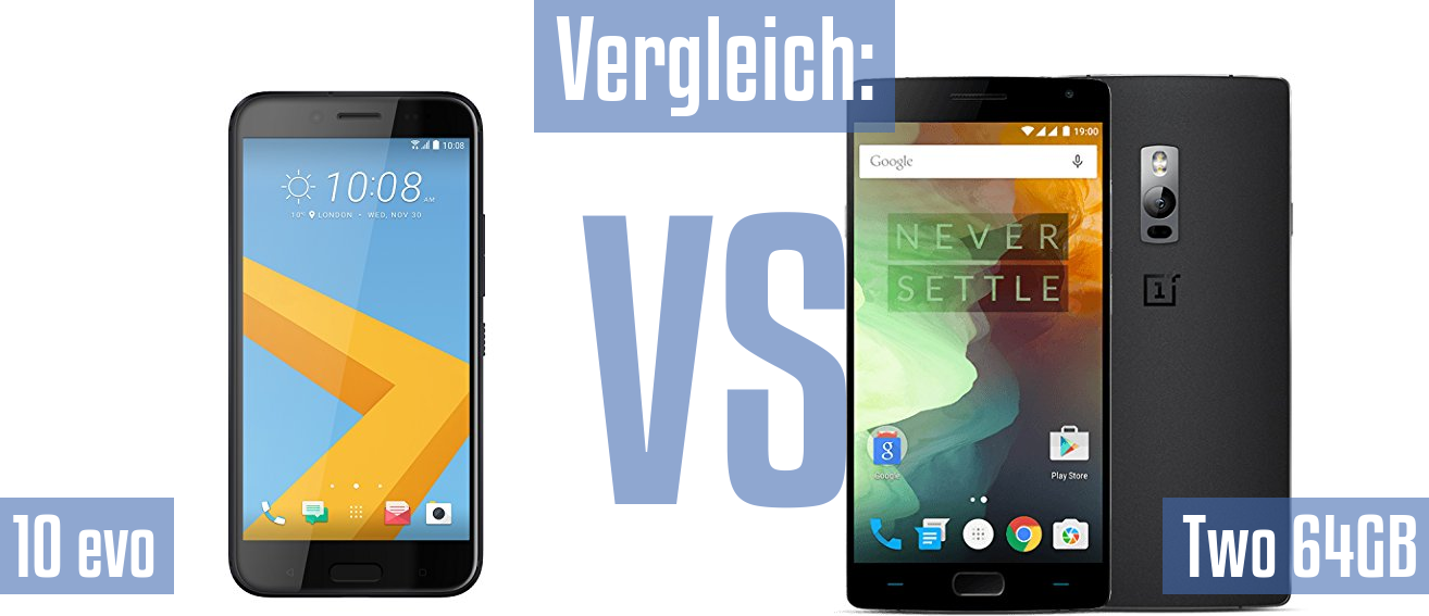 HTC 10 evo und HTC 10 evo im Vergleichstest