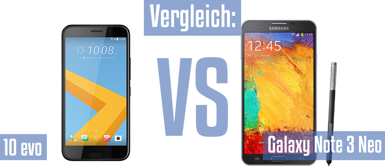 HTC 10 evo und HTC 10 evo im Vergleichstest