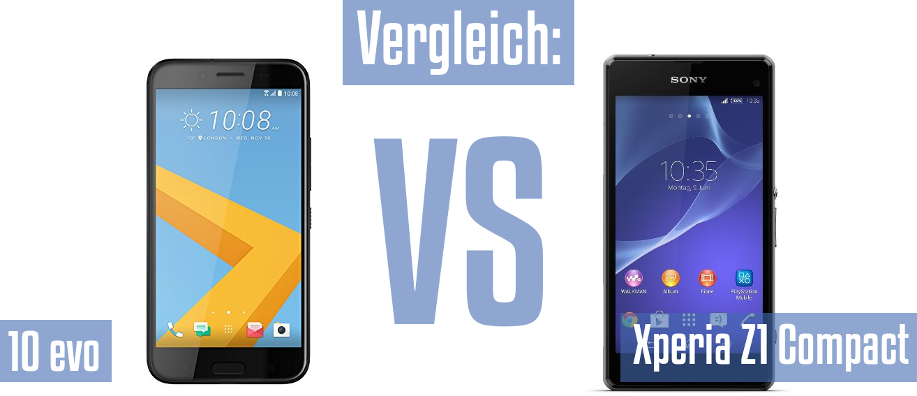 HTC 10 evo und HTC 10 evo im Vergleichstest