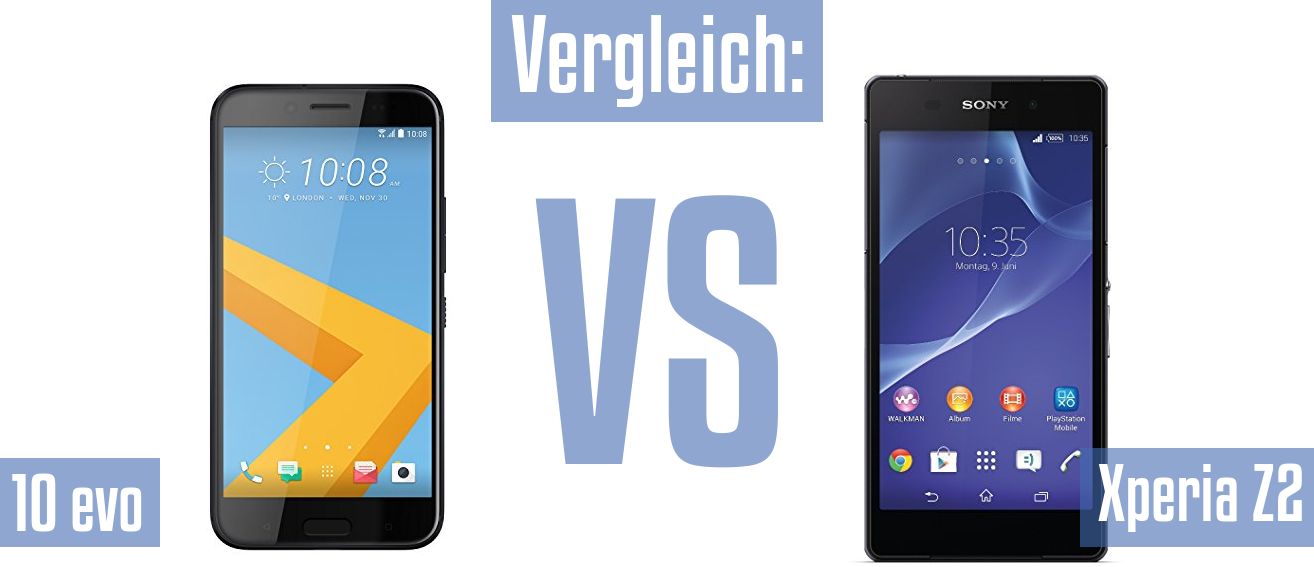 HTC 10 evo und HTC 10 evo im Vergleichstest