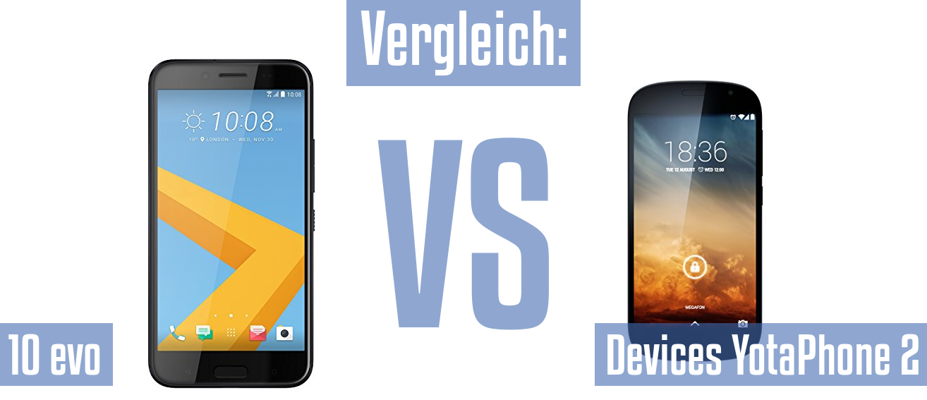 HTC 10 evo und HTC 10 evo im Vergleichstest